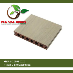 Sàn gỗ nhựa PE ngoài trời 02 lớp SG2L01C2.2