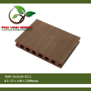 Sàn gỗ nhựa PE ngoài trời 02 lớp SG2L01D2.2